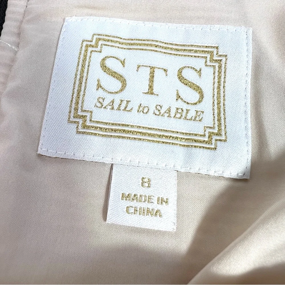 Sail to Sable Fringe Mini Skirt Cream Size 8